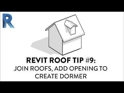 Revit Roof Tip #9 - Join Roofs, Add Opening To Create Dormer