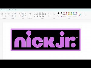 How to draw the Nick Jr. logo (Blackpink) using MS Paint | How to draw on your computer