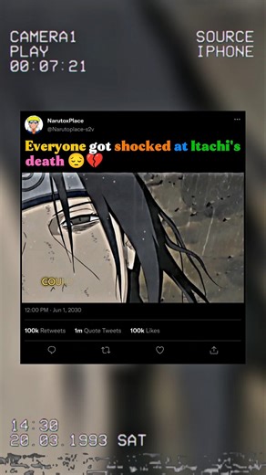 Everyone got shocked at Itachi's death...😔💔