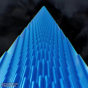 Taking the multiplication grid, something we assume is rote and banal, and visualizing it to show it's patterns and the beauty in how the quantities grow. I’m creating all this work on my own, so if you like my content an~ | Beau Janzen