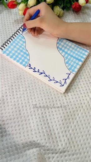 DIY frontpage design for projects #thepaintedsoul05 #art #shorts #youtubeshorts #borderdesigns #diy