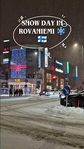 Snow Covered Streets in Rovaniemi | Arctic Winter Walk ❄️