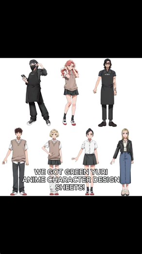 GREEN YURI FAMILY IS ON THE HOUSE! THE WHOLE CHARACTERS LOOKS SOO GOOD! I'M SO EXCITED FOR THE ANIME #theguyshewasinterestedinwasntaguyatall #tgswiiwagaa #mitsukikoga #ayaoosawa #fyp