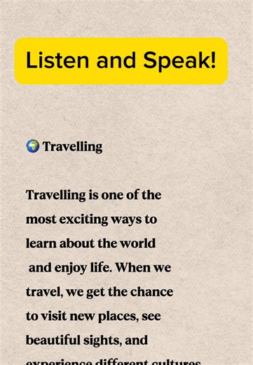 English Speaking Challenge for Travelers