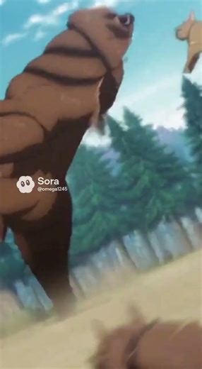 100 PITBULLS VS A GRIZZLY BEAR AND THE GRIZZLY BEAR BEATS THEM UP ANIME FAKE Ai