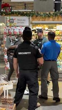 Security Guards Watch as Store is Destroyed?