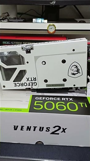 Msi GeForce RTX 5060TI 16G VENTUS 2X Beyaz Ekran kartı kutu açılışı