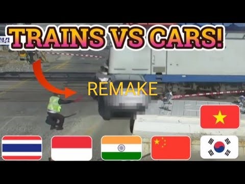 Asian Train Crash Compilation Remake #2 | Trains VS Cars Compilation!, (READ DESC)
