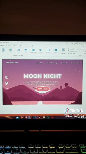 the power of morph transition... 😇 #powerpoint #ppt #design #tutorial #art #fyp #vtvcab