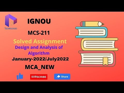 MCS-211 Solved Assignment ||JAN/JULY-22|| MCA New || IGNOU || DalalTechnologies