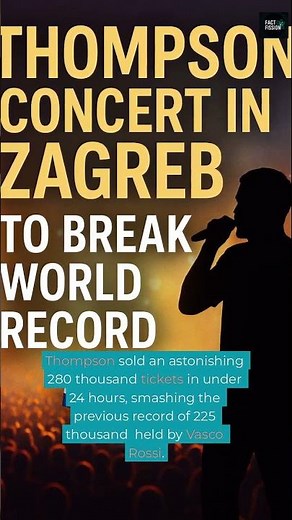 Thompson Concert in Zagreb to Break World Record 🎤