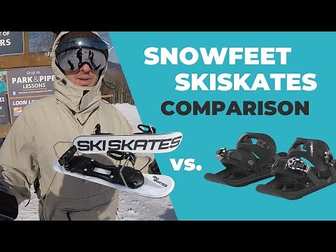 Snowfeet* vs. Skiskates Comparison | First Time Review by Snowboarder