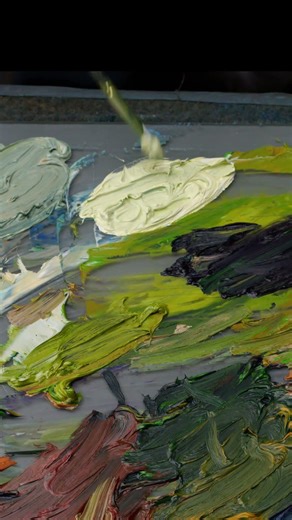 How to paint over thick oil paint