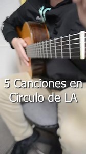 5 canciones en guitarra con círculo de La. Más facil para principiantes | Franky Soto