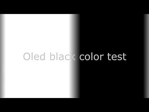 Oled screen black color test 4k