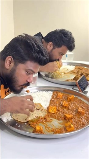 CHICKEN HANDI RICE ROTI Vs PANEER HANDI RICE ROTI EATING CHALLENGE😱🔥#shorts #challenge #eating