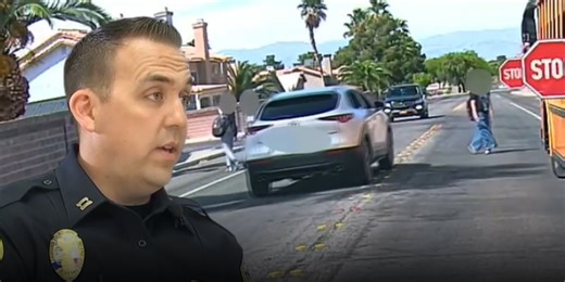 Police find, cite driver from viral video driving past school bus stop arm in Las Vegas
