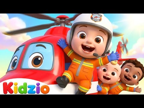 Rescue Helicopter Song | Milo's Helicopter Rescue Mission | Kids Nursery Rhymes