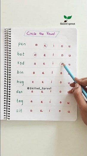CVC worksheet for kids, Vowels for Kids #cvc #vowels #englishworksheet