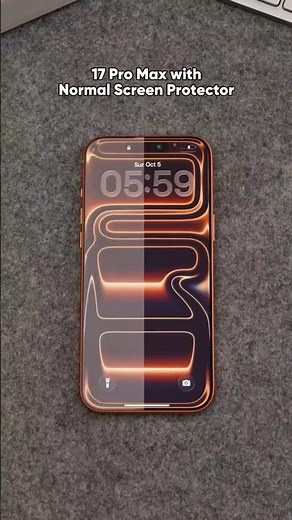 iPhone 17 Pro Max with normal screen protector #shorts
