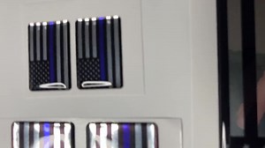 Thin Blue Line American Flag 3D Resin Decal - Etsy Canada
