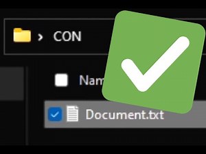 CON in Windows - No Tricks