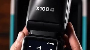 开箱上手FlashPoint新品X100机顶锂电圆头机顶闪光灯