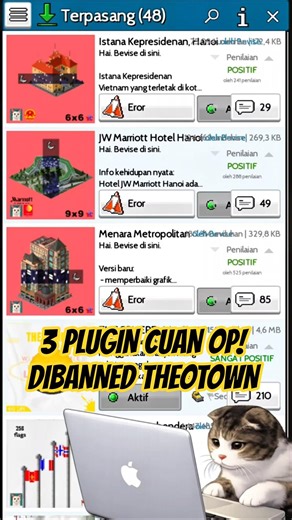 VIRAL! 3 PLUGIN CUAN & OP DIBANNED THEOTOWN! #shorts