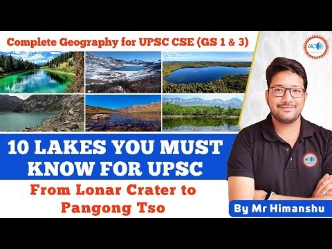 MUST-KNOW LAKES FOR UPSC | Geography Mapping | Prelims and Mains 2026