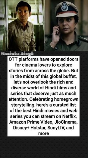 OTT platforms have opened doors for cinema lovers to explore stories from across the globe