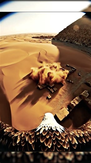 Eagle POV Over Pyramids Finds a Hidden Underground Secret