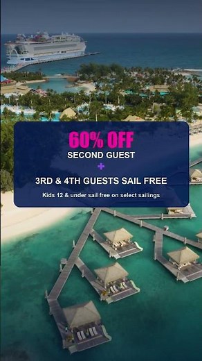 Royal Caribbean Family Cruise Deals 🚢 60% OFF + Kids Sail FREE | My Sky Trip #Shorts