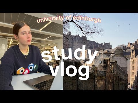 STUDY VLOG | productive morning at edinburgh university