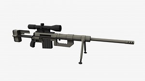 Low Poly Cheytac M200 - 3D model by samanthacford