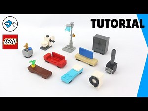 LEGO FURNITURE with 10 PIECES - TUTORIAL (part 1)