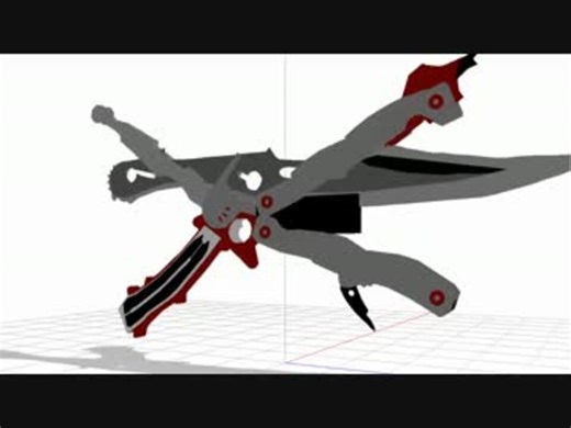 MMDでブレイズエッジのギミックを再現してみた
