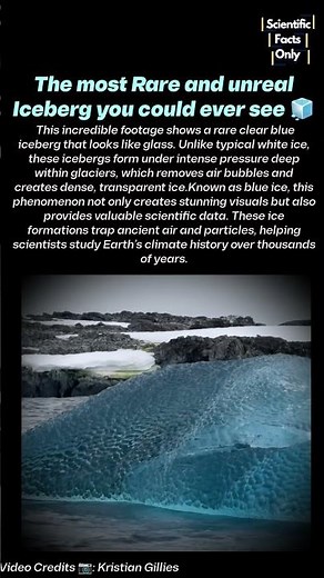 This Rare Iceberg hasn't seen the sun in 10,000 years 🧊☀️