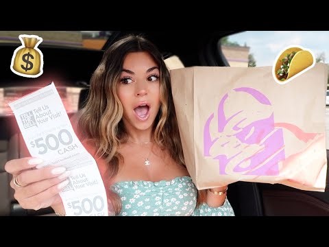 Letting The Person In Front of Me Decide What I Eat at Taco Bell!!