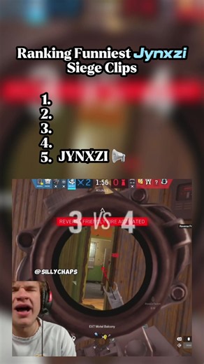 Ranking funniest Jynxzi siege Clips #jynxzi #funny #jynxziclips #top5 #jynxzifunnymoments @Jynxzi
