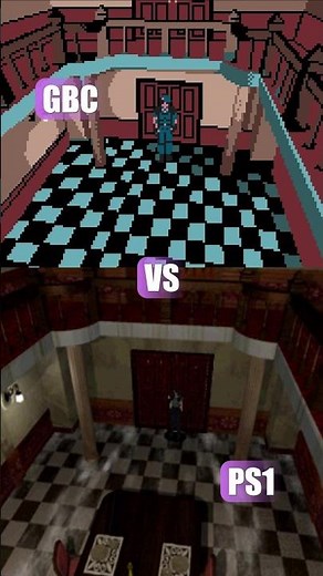 Low VS Ultra Graphics - Resident Evil PS1 vs GBC #residentevil #comparison