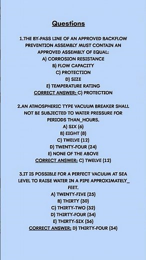 AWWA practice test study guide Exam Questions and Answers