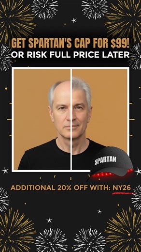 Tired of Losing Hair? You're Not Alone. 🧑‍🦲 Meet the breakthrough in hair regrowth – Spartan Red Light Growth Cap. No harsh chemicals, no side effects, just pure science to bring your hair back. Formulated for men like you, battling hair loss. Witness noticeable regrowth within weeks. Don't let hair loss define you. Try Spartan today and see the difference! Limited time 50% off. Click now to reclaim your hair and confidence. | Try Spartan
