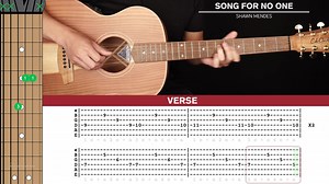 Song For No One Guitar Cover Shawn Mendes |Tabs + Chords|