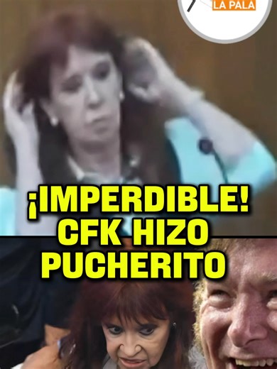 Cristina Kirchner hace puchero en declaración