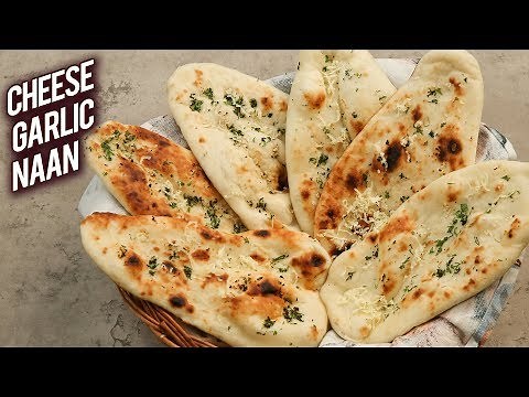 Cheese Garlic Naan | Cheesy Garlic Naan Without Tandoor | Dhaba Style Cheese Garlic Naan - Bhumika