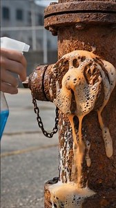 Extremely Rusty Metal Fire Hydrant Restoration
