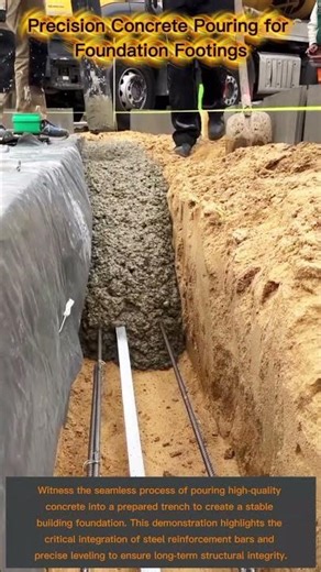 Precision Concrete Pouring for Foundation Footings