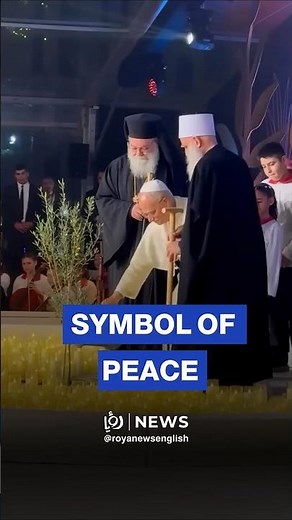 Pope, Orthodox Patriarch, and Druze leader plant olive tree as symbol of peace