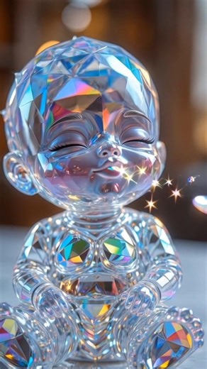 Diamond Candy Baby Eating ASMR 💎 So Cute! #shorts #asmrbaby #asmr #cutebaby