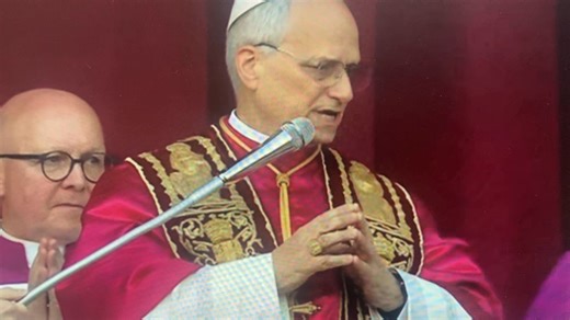 1.4K views · 114 reactions | With joy in our hearts, we welcome our new Pope Leo XIV. | Sacred Heart Catholic Church Conroe | Facebook